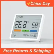 LCD Electronic Digital Temperature Humidity Meter Clock Indoor Home Thermometer