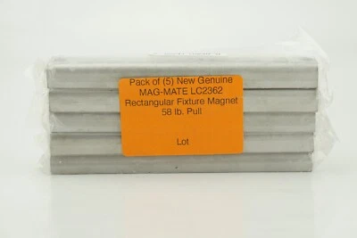 Pack of (5) New Genuine MAG-MATE LC2362 Rectangular Fixture Magnet 58 lb. Pull