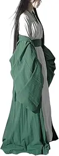 [Generic] Deluxe Women's Hanfu Dress Traditional Chinese Ancient Costume Han Dynasty Wide Sleeve Long Robe Cross Collar Clothing Outfit