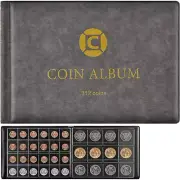 Coin Collection Supplies Book Holder for Collectors, 312 Pockets Collecting Albu