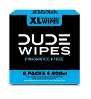 DUDE WIPES XL Flushable Wipes, Fragrance Free, 8 ct., 800 wipes SAMEDAY SHIPP!!!