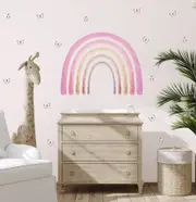 Pastel Butterflies Australian Design Hand Painted Peel & Stick, Removable Wall Decal. Nursery, Kids Playroom, Kids Teens Bedroom