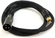 3-Feet XLR Male to RCA Male Audio Cable 16AWG - 2 Pack