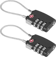 [AwObEpl] Cable Luggage Locks Versatile Sturdy Luggage Suitcase Baggage Locks Easy to Use Suitcase Luggage Bag Lockers