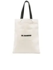 Jil Sander Canvas Shopper Tote Bag