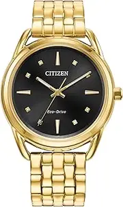 [CITIZEN] Women's Classic Eco-Drive Watch, Stainless Steel