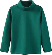 [Generic] High Necked Shirts for Girl Long Sleeve High Neck Base Coat with Warm Top for 3 to 10 Years Vintage Tops Teen Girls