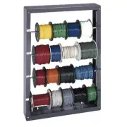 Durham 368-95 Wire Spool Rack with 4 Rods, 26-1/8" Width Gray