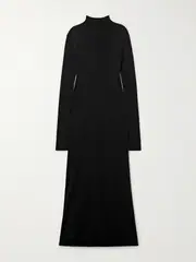 [KHAITE] KHAITE - Norla Jersey Turtleneck Gown - Black - small small Black