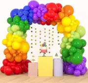 Rainbow Balloon Garland Kit,Multicolored Balloon Garland Arch Kit