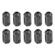 10pcs Clip-on Ferrite Ring Core 5mm Black for USB Cable Data Cable