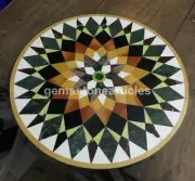 18" Marble Top Coffee Table Top Multi Pietra Dura Arts