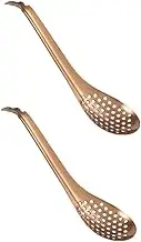 UTHCLO Quality Stainless Steel Slotted Spoon Set Perfect for Caviar Wontons More Great for Bars Families and Hotels