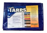 100' x 100' Blue Poly Tarp 2.9 OZ. Economy Lightweight Waterproof Cover