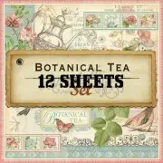 GRAPHIC 45 "BOTANICAL TEA" 12X12 PAPER & EMBELLISHMENTS RETIRED SCRAPJACK'S PL