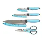 NEW TASTY 4 PIECE KNIFE SET Knive Knives Scissors