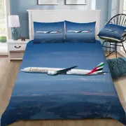 Emirates Airlines 777 In Flight Doona Duvet Cover and 2 Pillow Slips