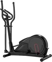 Intelligent App System Elliptical Machine Trainer Elliptical Exercise Machine for Home Use Life Fitness Bike with Fywheel Magnetic Resistance Heavy Duty Extra-Large Pedal & LCD Monitor Quiet Smooth，