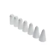 7pc Mondo Star Plastic Piping Tip Cake Icing Decorating/Pipe Nozzle Set White