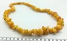 68.2gr Vintage Genuine Baltic Butterscotch Amber Necklace (not pressed)