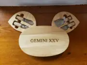Sheridan Gemini XXV Cheese Knife Set 4 Pcs in Slide Open Wooden Case New
