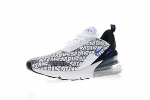 NIKE iD Air Max 270“Moves You”白黑寶藍 經典涂鴉 氣墊 休閒運動慢跑鞋 BQ0742-992 男鞋