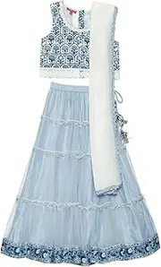 [BIBA] Girl's Voile Readymade Lehenga Choli