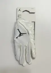 Jordan Jet 7.0 Football Gloves White Elephant-Print J1007130-002 Men’s Sz S