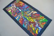 LOUISE NUMINA 105 x 53 cm Original Painting - Aussiepaintings Aboriginal Art