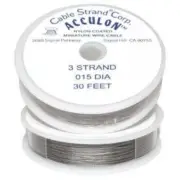 Acculon Tigertail Beading Wire 3 Strand Medium .015 In