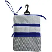 ProActive Sports Zipper Caddy Pouch - Gray/Navy