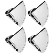 4 Pcs Adjustable Brackets Mounting Glass Clip Fixing Shelf Clamp for Support