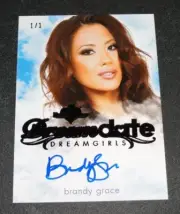 2017 Benchwarmer BRANDY GRACE Dreamgirls DREAMDATE Black Foil Auto #1/1 PLAYBOY
