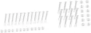 24Pcs Plastic Pool Joint Pins Pool Parts Accessories for Swimming Pools Durable Connecting Pins for Secure Pool Setup