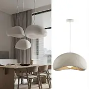 Nordic Japandi Living Room Handmade Oval Resin Chandelier Lamp-YKY416 DIA 30CM