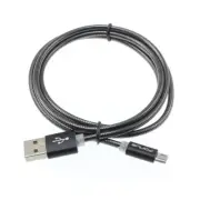 3ft Metal USB Cable Charger Cord Power Wire MicroUSB Sync Fast for SmartPhones