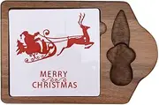 Gupcaqosjw Christmas Wooden Serving Tray | Appetizer Serving Board,Food Dish, Breakfast Tray for Eating, Appetizers, Food, Snacks, Home Decor