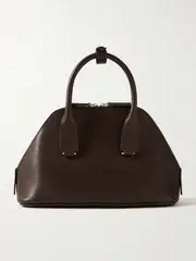 [The Row] The Row - Devon Mini Leather Tote - Dark brown - One size One size Brown