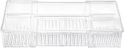 Underwear Drawer Organizer - Sock and Underwear Drawer Organizer,Stackable Box Adjustable Dividers, Double Compartment Closet Organization for Dresser Nursery