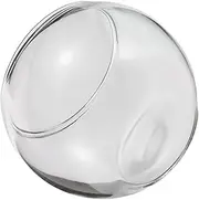 Milisten Transparent Glass Mini Fish Bowl Decorative Aquarium Tank for Dollhouse Versatile Terrarium Floral Display Elegant Desktop Ornament