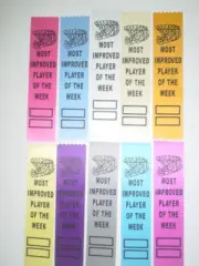 NETBALL AWARD RIBBONS,KIDS FUNDAY, PARTICIPATION,CLUBS