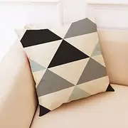 1 Set of 9 pcs Modern Cushion Cover Geometry Series Decorative Faux Linen Throw Pillow Cover Home Sofa Decorative Outdoor Cushion for Sofa Couch Bed Chair