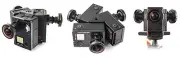 RIBCAGE BACKBONE 3x MOUNT MOD KIT FOR GOPRO HD HERO4 CAMERA BLACK SILVER MOD3X