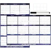 24" x 36" 4 Pack DLY Oasis 2023 Wall Calendar Dry Erase Purple Moon Starry Sky