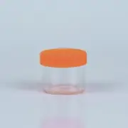 6ml Jar - Glass Jar W/ Silicone Lid - Bulk 1000 Pack - Orange