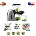 Cold Press Juicer with High Juice Yield & Reverse Function - Easy Clean Tritan
