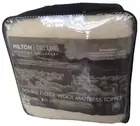 KING SIZE HILTON DELUXE DOUBLE FLEECE WOOL MATTRESS TOPPER. BRAND NEW.