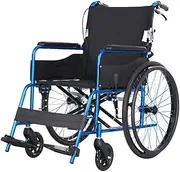 Wheelchairs, Lightweight Aluminium Folding Wheelchairs with Foldable Backrest, Folding Mobility Scooters, Rear Storage Bag