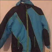 Mint Girl Puf Hoodie Peacoock Kids Jacket Size XL/16
