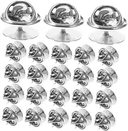 [BUGUUYO] 50 Sets Spurs Butterfly Hat Lapel Pin Metal Bracket Pin Backs for Crafts Pin Holder Locking Pin Flathead Pin Back Tie Tack Pin Backs for Enamel Pins Lapel Pin Backs Metal Golden